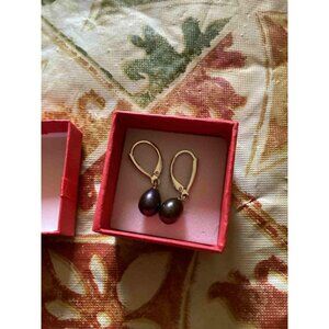 Sterling Silver Cultured Pearl Dangle Earrings